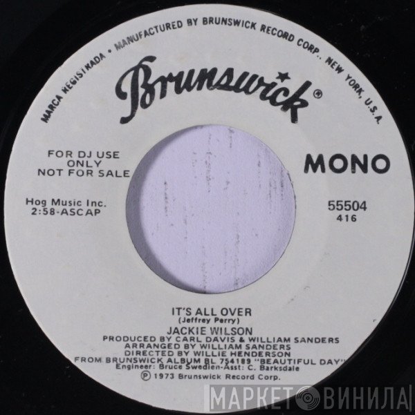 Jackie Wilson - It's All Over / Shake A Leg