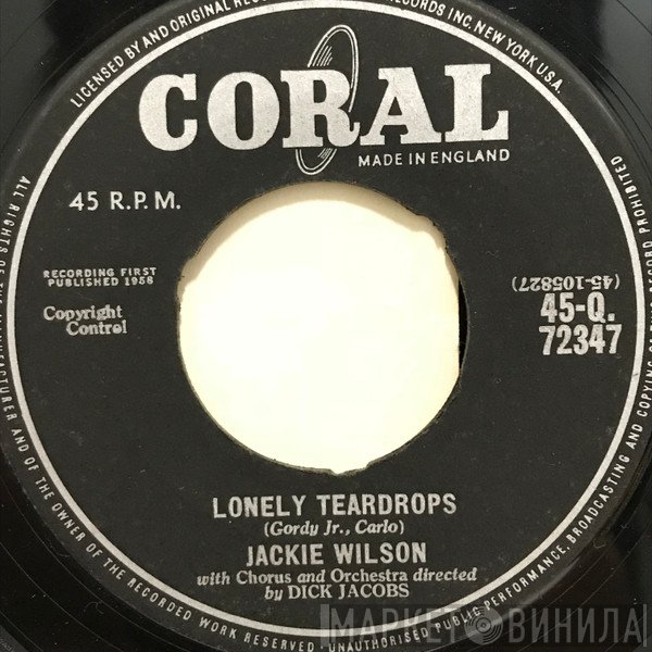 Jackie Wilson - Lonely Teardrops / In The Blue Of Evening
