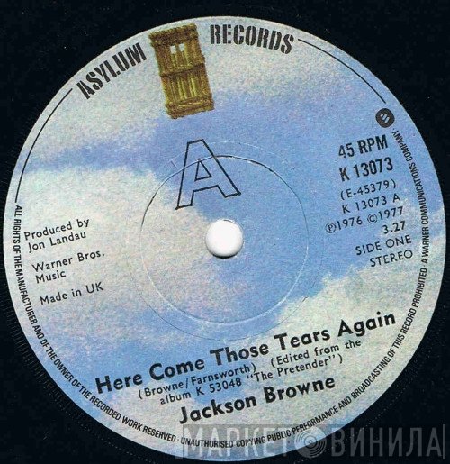Jackson Browne - Here Come Those Tears Again