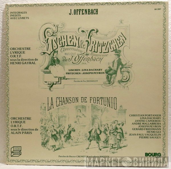 Jacques Offenbach - Lischen And Fritzchen / Fortunio's Song