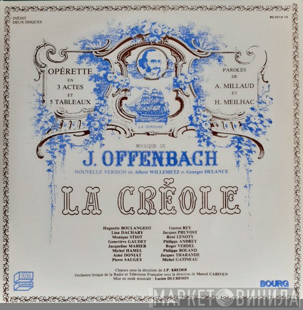 Jacques Offenbach, Marcel Cariven, Orchestre Lyrique De La R.T.F. - La Créole