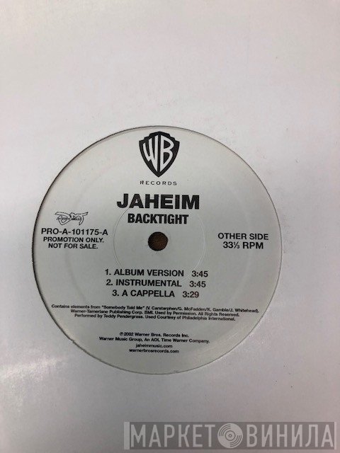 Jaheim  - Diamond In Da Ruff / Backtight