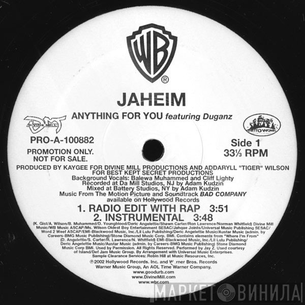 Jaheim Feat. Duganz  - Anything For You