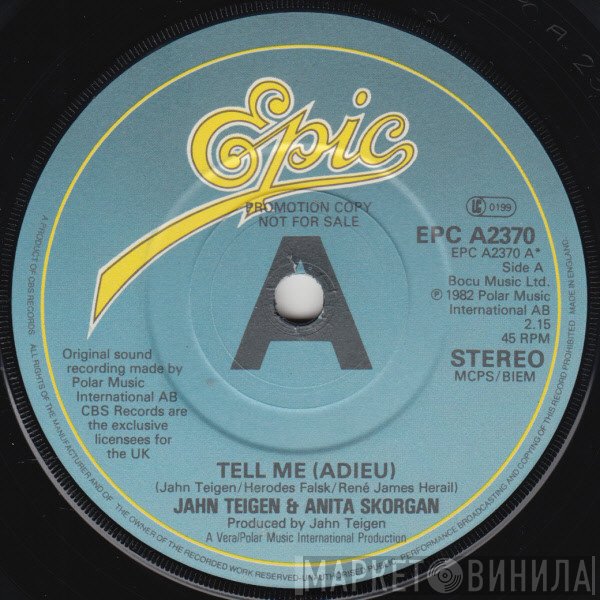 Jahn Teigen, Anita Skorgan - Tell Me / Adieu