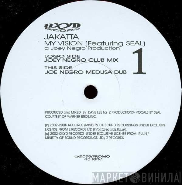 Jakatta featuring Seal  - My Vision
