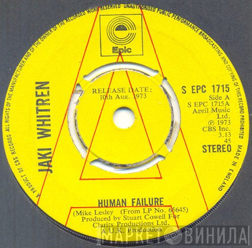 Jaki Whitren - Human Failure