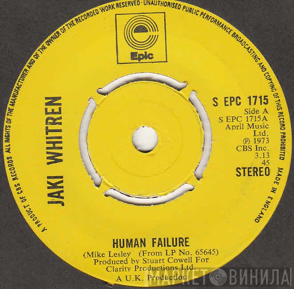 Jaki Whitren  - Human Failure