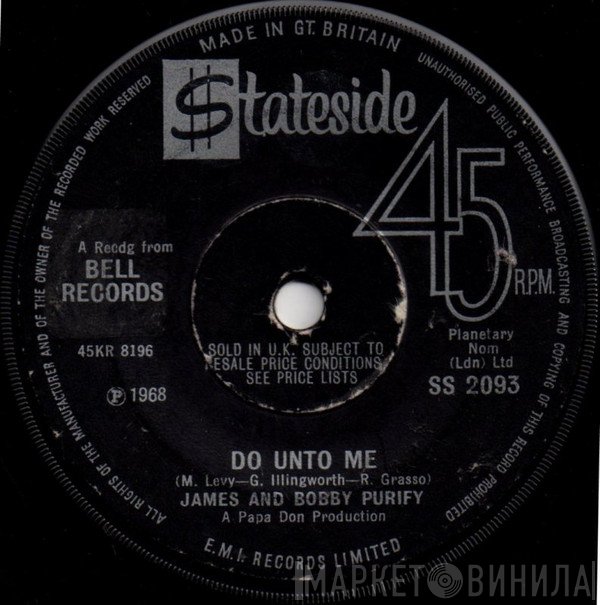 James & Bobby Purify - Do Unto Me
