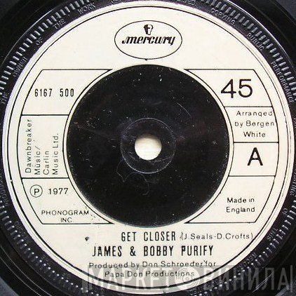 James &amp; Bobby Purify - Get Closer