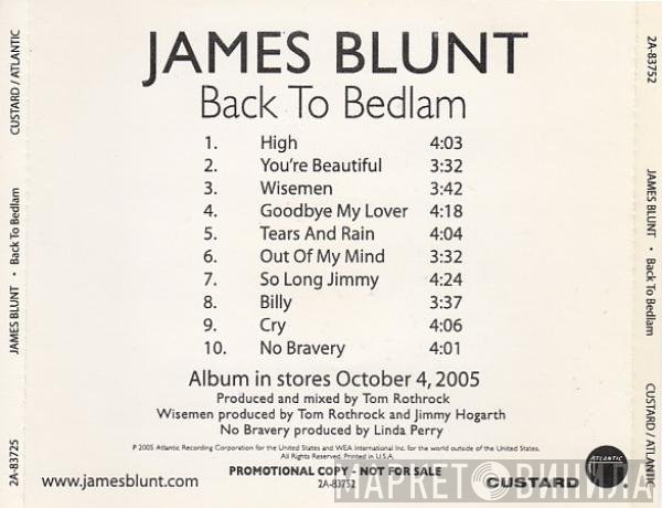 James Blunt  - Back To Bedlam