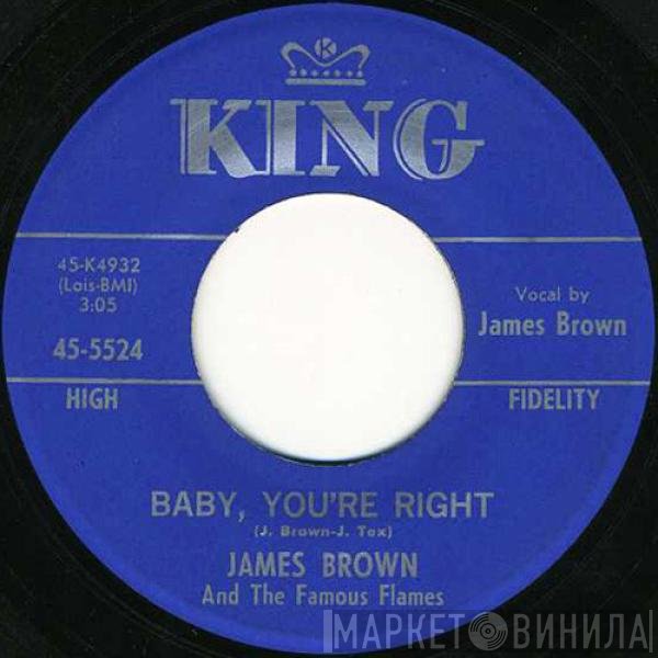 James Brown & The Famous Flames  - Baby, You're Right / I'll Never, Never Let You Go