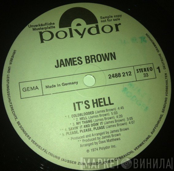 James Brown  - Hell