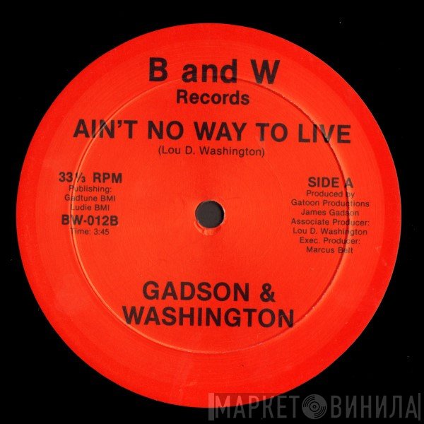 James Gadson, Lou Washington - Ain't No Way To Live / Indian Village