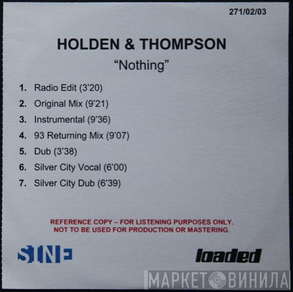 James Holden & Julie Thompson  - Nothing