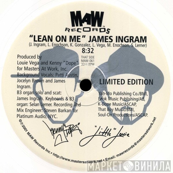 James Ingram, Masters At Work, India - Lean On Me / To Be In Love