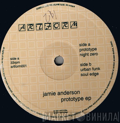 Jamie Anderson - Prototype EP