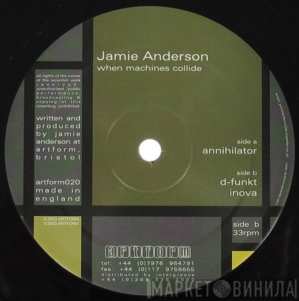 Jamie Anderson  - When Machines Collide