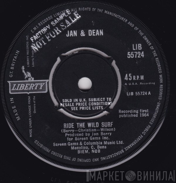 Jan & Dean  - Ride The Wild Surf