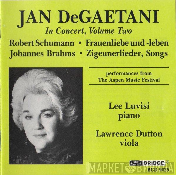 Jan DeGaetani - In Concert, Volume Two