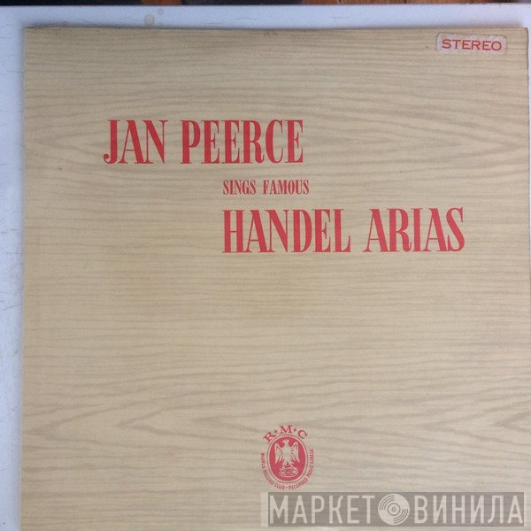 Jan Peerce, Georg Friedrich Händel, Orchester Der Wiener Staatsoper, Hans Schwieger - Jan Peerce Sings Handel Arias