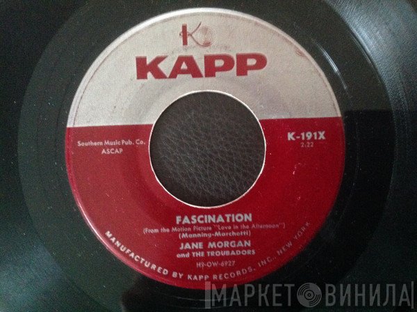 Jane Morgan & The Troubadors  - Fascination