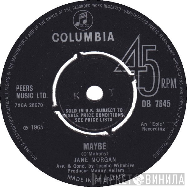 Jane Morgan  - Maybe
