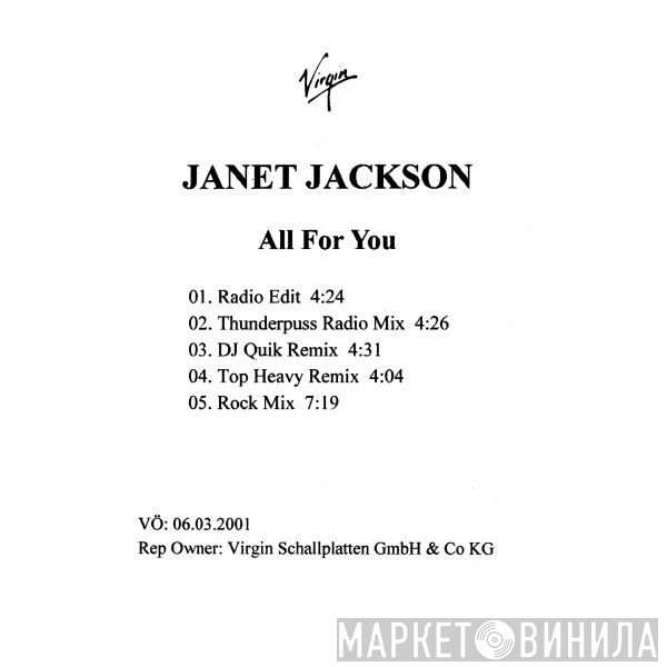 Janet Jackson  - All For You
