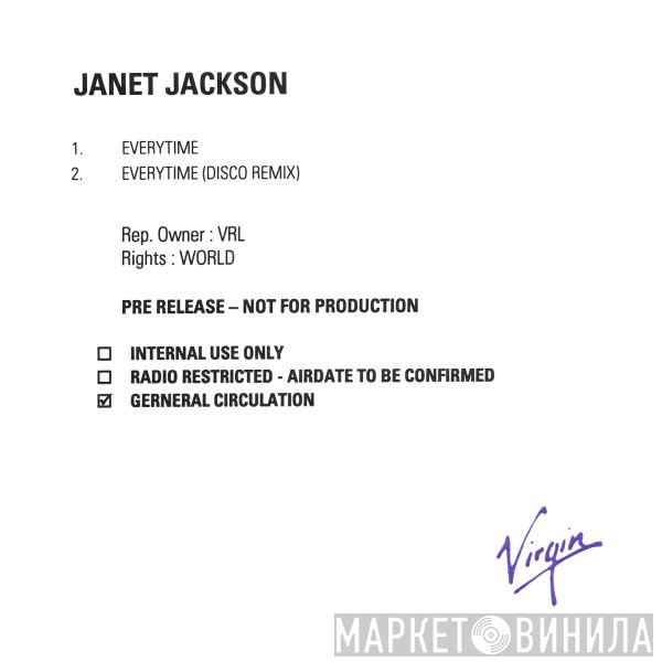 Janet Jackson  - Everytime