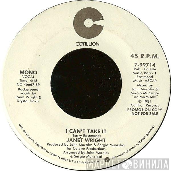 Janet Wright - I Can't Take It