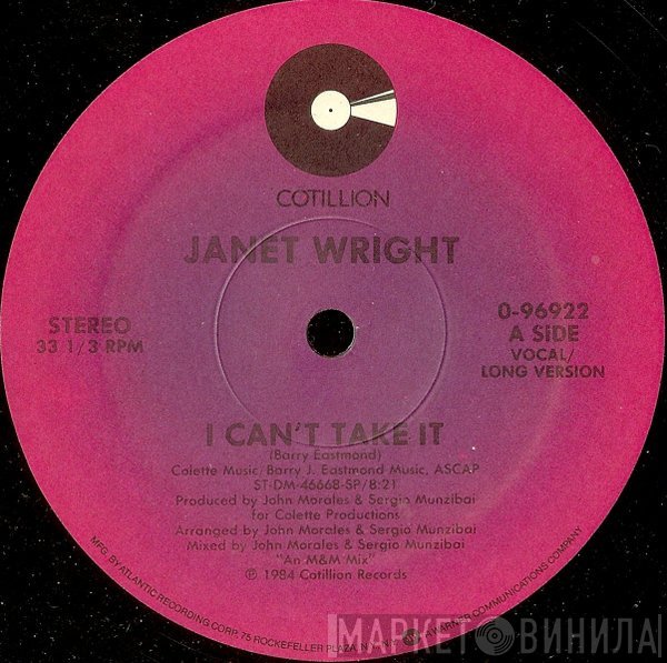 Janet Wright - I Can't Take It