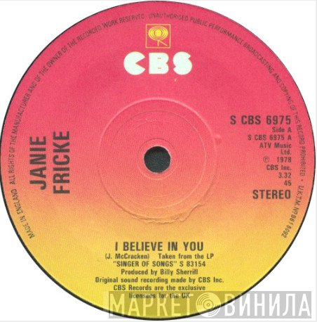 Janie Fricke - I Believe In You
