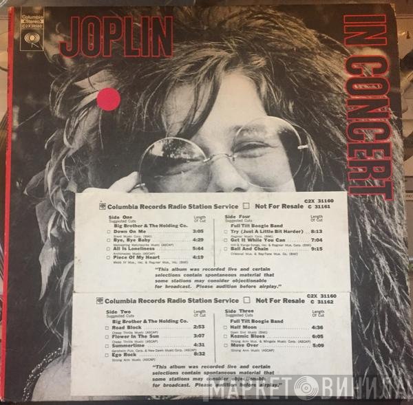Janis Joplin  - In Concert