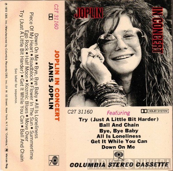 Janis Joplin  - Joplin In Concert