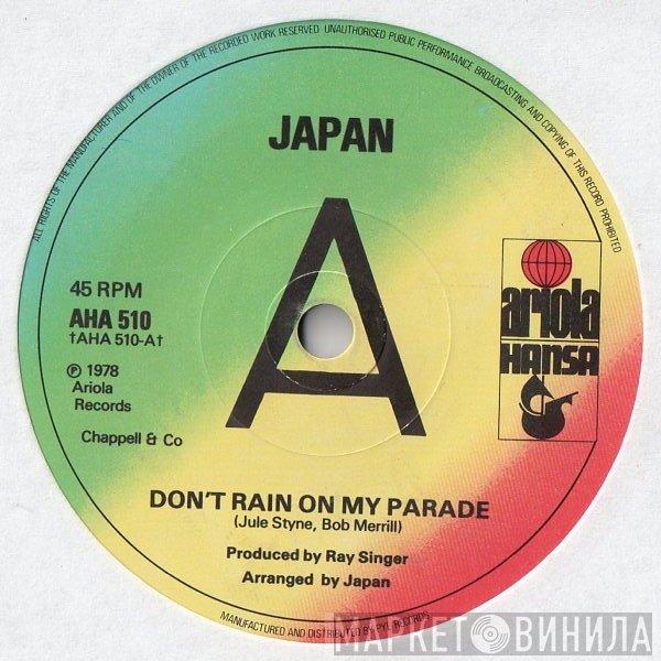 Japan - Don't Rain On My Parade