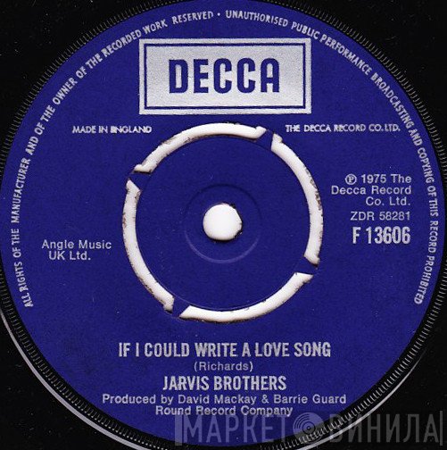 Jarvis Brothers - If I Could Write A Love Song