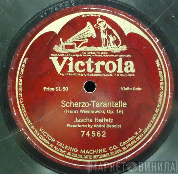 Jascha Heifetz ‎– Henryk Wieniawski  - Scherzo-Tarantelle
