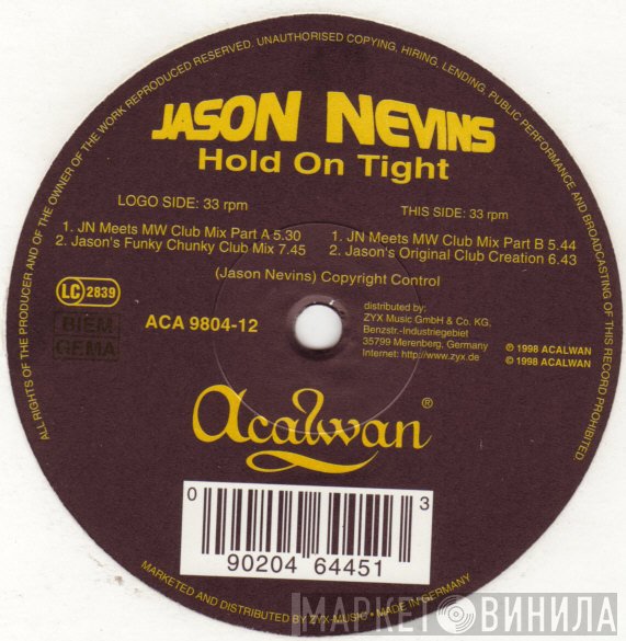 Jason Nevins - Hold On Tight