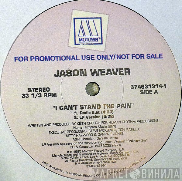 Jason Weaver - I Can't Stand The Pain