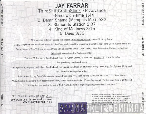 Jay Farrar  - ThirdShiftGrottoStack