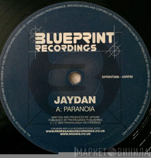Jaydan  - Paranoia / Rise Up