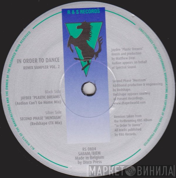 Jaydee, Second Phase - In Order To Dance (Remix Sampler Vol. 2)