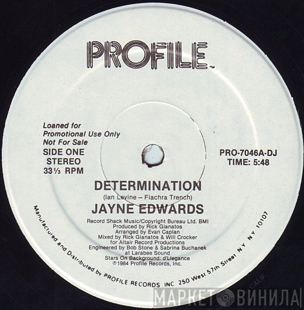 Jayne Edwards - Determination / It Should Have Been Me