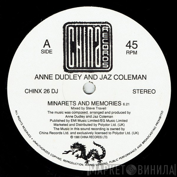 Jaz Coleman, Anne Dudley - Minarets And Memories