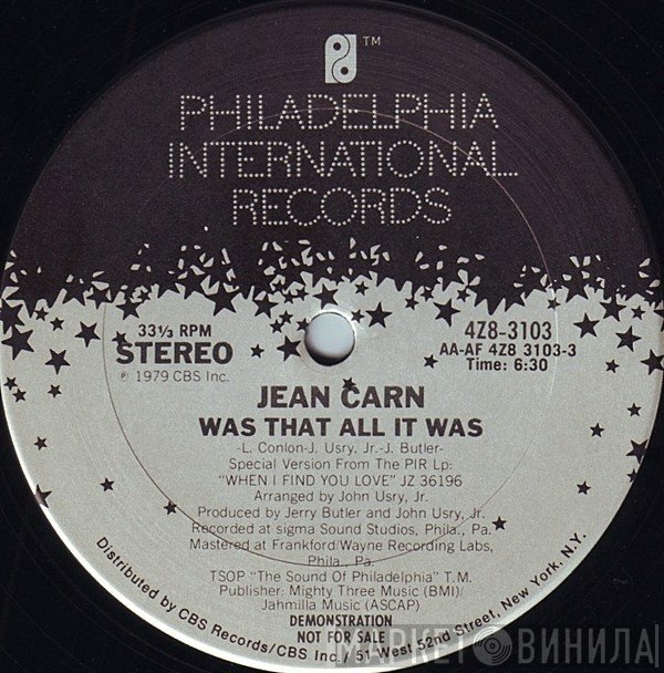 Jean Carn - Was That All It Was