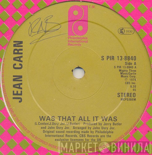 Jean Carn - Was That All It Was