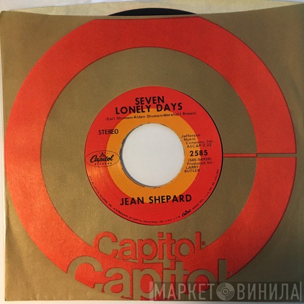 Jean Shepard  - Seven Lonely Days / Invisible Tears