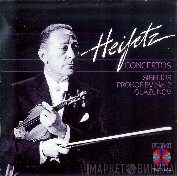 Jean Sibelius · Sergei Prokofiev · Alexander Glazunov - Jascha Heifetz  - Concertos