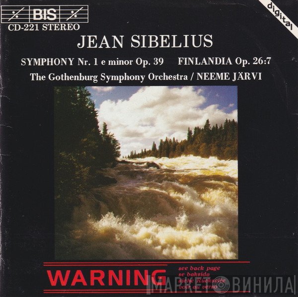 Jean Sibelius, Neeme Järvi, Göteborgs Symfoniker - Symphony Nr. 1 E Minor Op. 39 / Finlandia Op. 26:7