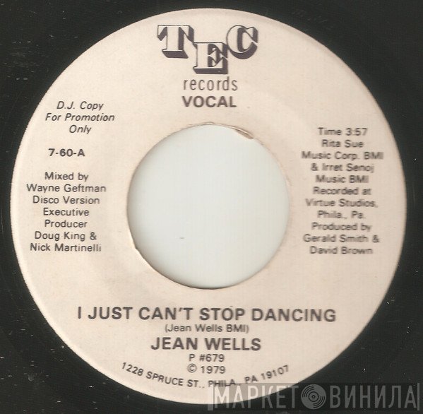 Jean Wells - I Just Can't Stop Dancing