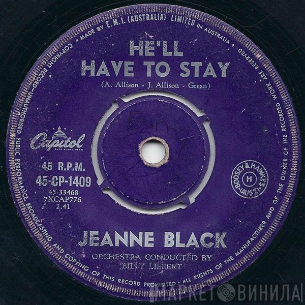 Jeanne Black, Jeanne And Janie - He'll Have To Stay